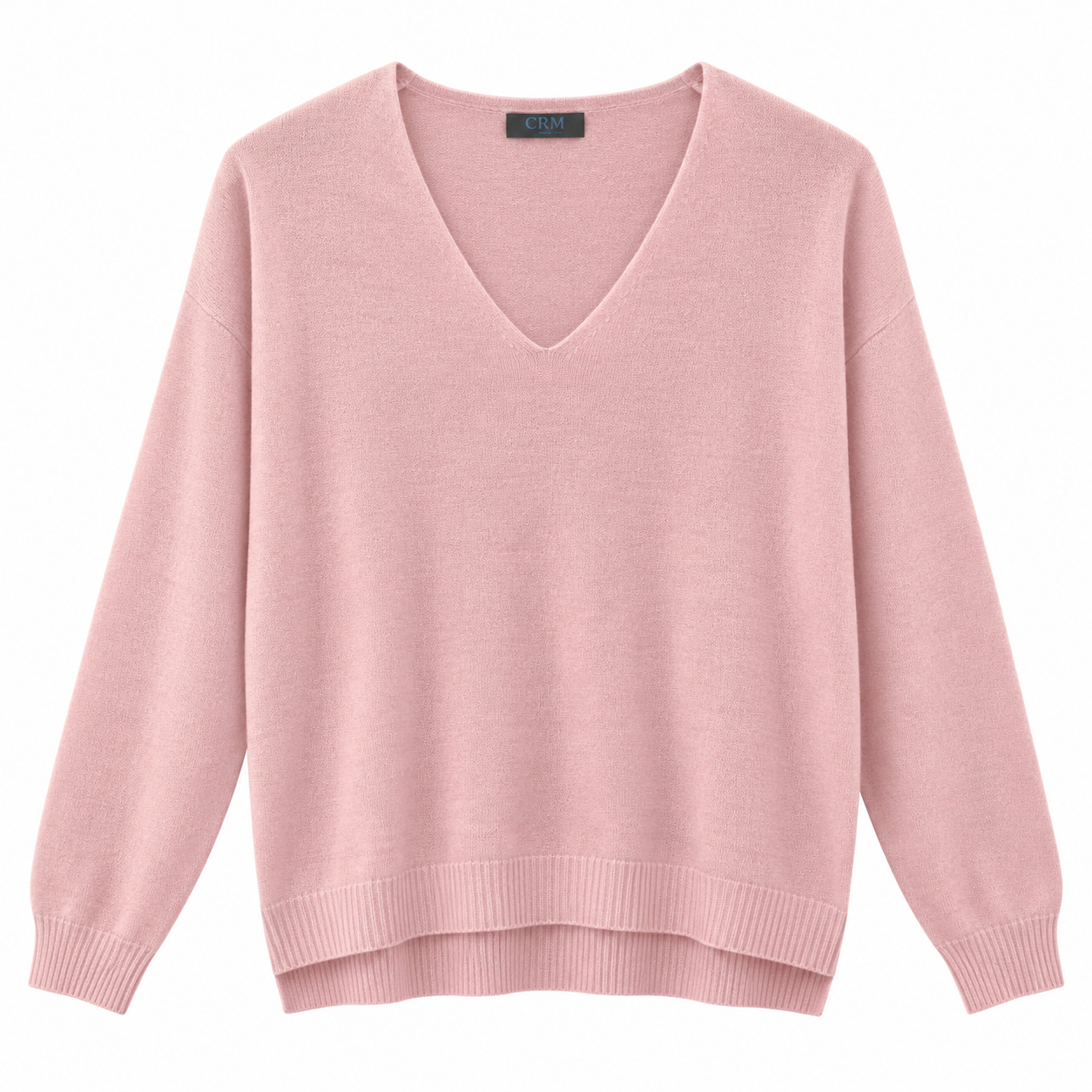 V-neck striktrøje m. slids - Image 9