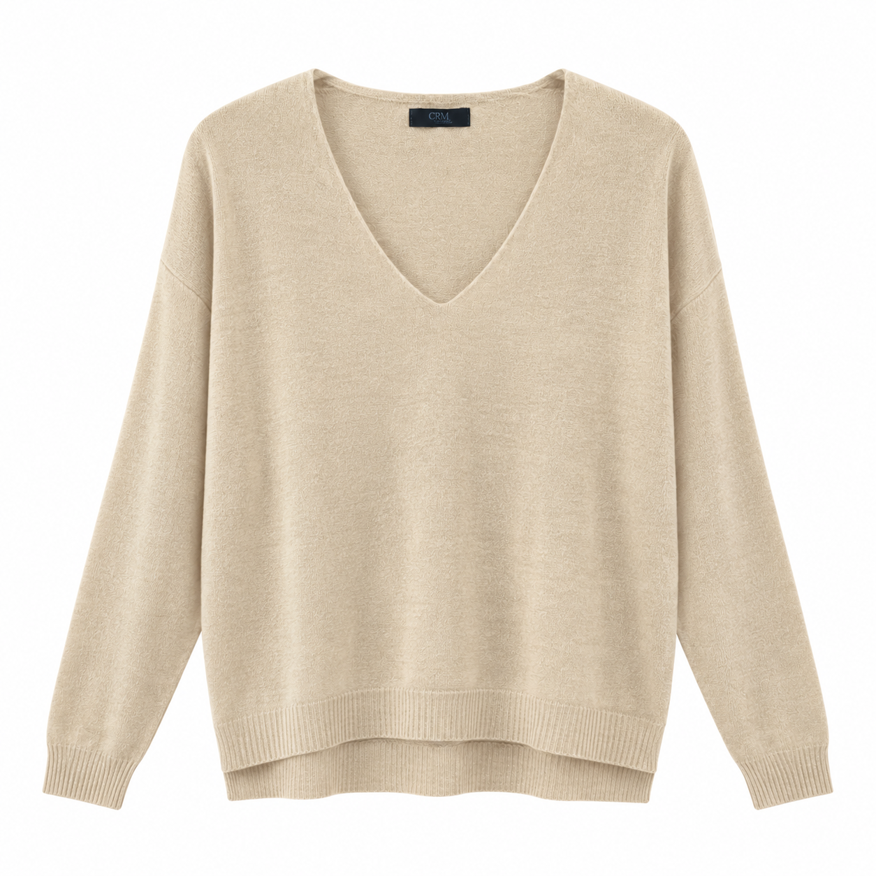 V-neck striktrøje m. slids